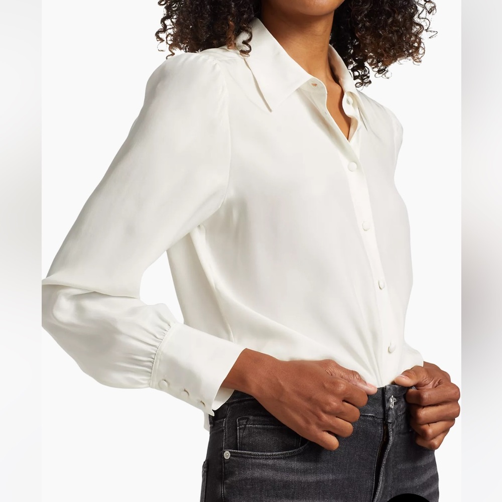FRAME 100% Silk Blouse